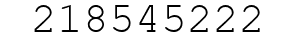 Number 218545222.