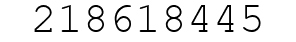 Number 218618445.