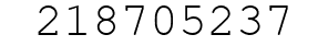 Number 218705237.