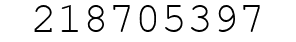 Number 218705397.
