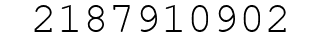 Number 2187910902.