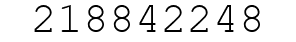 Number 218842248.