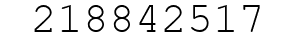 Number 218842517.