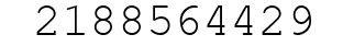 Number 2188564429.