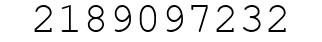 Number 2189097232.