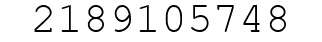 Number 2189105748.