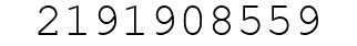 Number 2191908559.