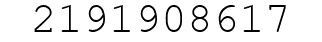 Number 2191908617.