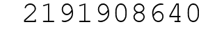 Number 2191908640.