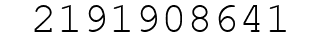Number 2191908641.