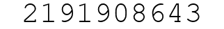Number 2191908643.