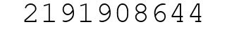 Number 2191908644.