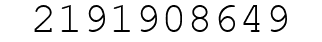 Number 2191908649.