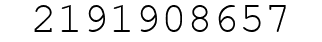 Number 2191908657.