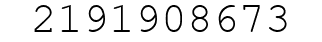 Number 2191908673.