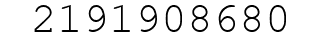 Number 2191908680.