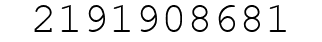 Number 2191908681.