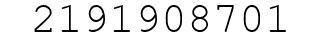 Number 2191908701.