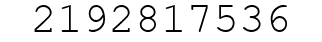 Number 2192817536.