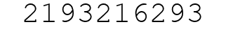 Number 2193216293.