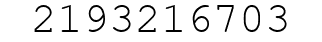 Number 2193216703.