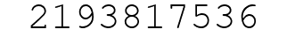 Number 2193817536.