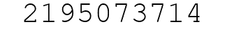 Number 2195073714.