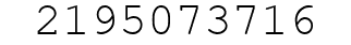 Number 2195073716.