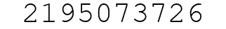 Number 2195073726.