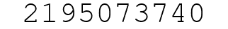 Number 2195073740.