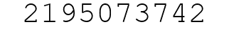 Number 2195073742.