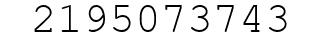 Number 2195073743.