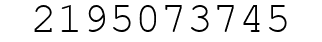 Number 2195073745.