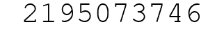 Number 2195073746.