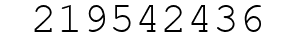 Number 219542436.