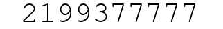 Number 2199377777.