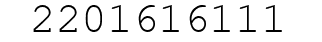 Number 2201616111.