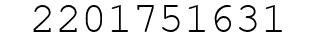 Number 2201751631.