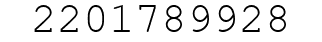 Number 2201789928.
