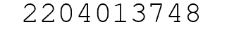 Number 2204013748.