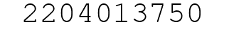 Number 2204013750.