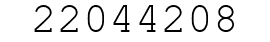 Number 22044208.