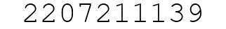 Number 2207211139.
