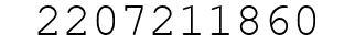 Number 2207211860.