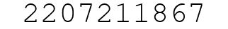 Number 2207211867.