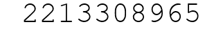 Number 2213308965.