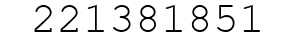 Number 221381851.