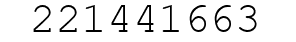 Number 221441663.