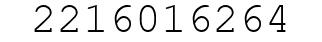 Number 2216016264.