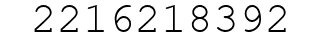 Number 2216218392.